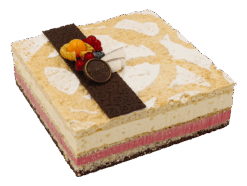 Himbeer-Kokostorte gross