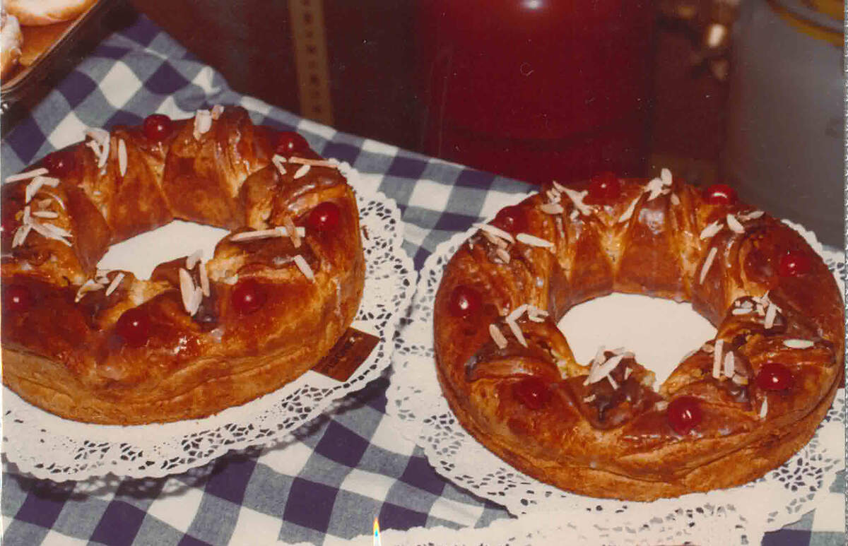 40 Jahre Fleischli, Jubiläum der Conditorei und Bäckerei in Zürch: Historisches Foto aus einer Backstube