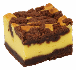 Quark-Zupfkuchen Stück offen